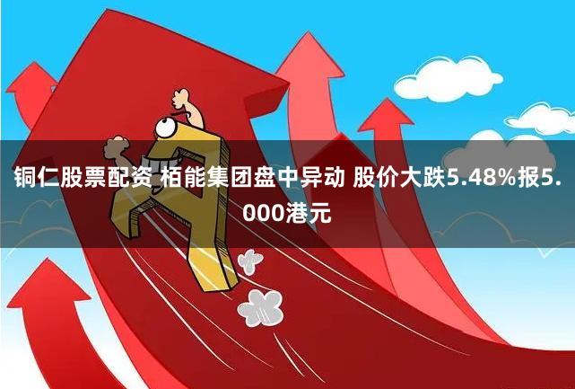 铜仁股票配资 栢能集团盘中异动 股价大跌5.48%报5.000港元