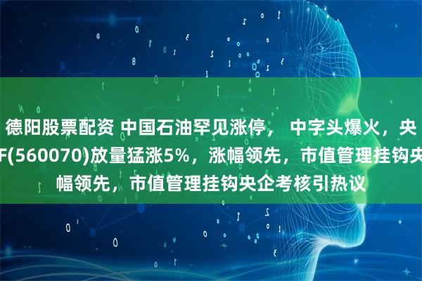 德阳股票配资 中国石油罕见涨停， 中字头爆火，央企股东回报ETF(560070)放量猛涨5%，涨幅领先，市值管理挂钩央企考核引热议